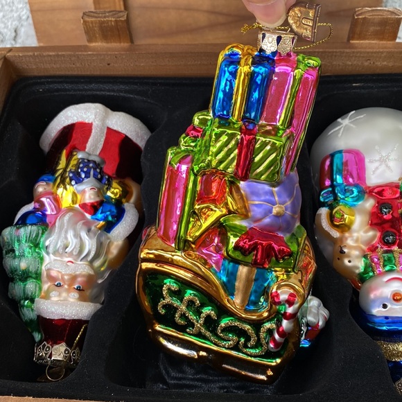 Thomas Pacconi Classics 2005 Collection Glass Xmas Christmas Ornaments Boxed Set - Picture 6 of 11